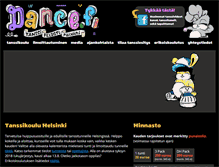 Tablet Screenshot of dance.fi