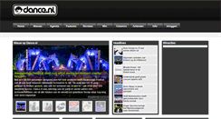 Desktop Screenshot of dance.nl